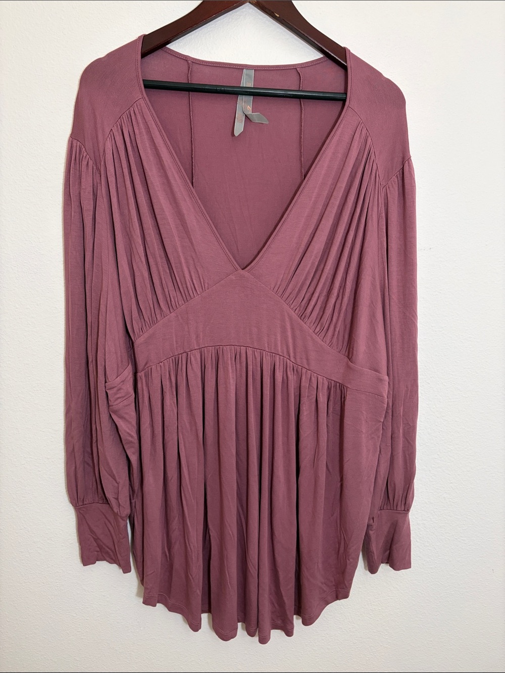 Melissa McCarthy Seven7 Long Sleeve V-Neck Top
